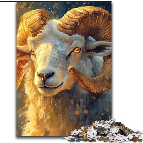 Puzzle für Teenager, 1000 Puzzles, Galaxie-Schafe, Familienspiel zum Stressabbau, schwierige Herausforderung, stärkt die Liebe zwischen Paaren (Größe 26x38cm) von MGQWPZDBD