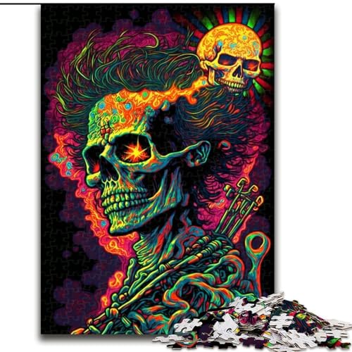 Puzzle für Teenager, 1000 Puzzles, Psychedelische Monster, für 14+, für Familienspaß und Spieleabende, Künstlersammlung, Bildende Kunst (Größe 26x38cm) von MGQWPZDBD