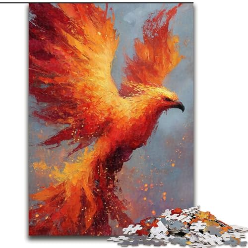 Puzzle für Teenager, 1000 Puzzleteile, Magic Phoenix, für 14+, für Familienspaß und Spieleabende, Künstlersammlung, Bildende Kunst (Größe 26x38cm) von MGQWPZDBD
