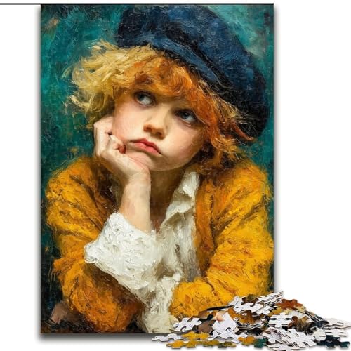Puzzle für Teenager, 1000 Teile, Wütender Kleiner Junge, Lernspielzeug, Familienspiele, einzigartige Geburtstags- und Geschenkideen (Größe 26x38cm) von MGQWPZDBD