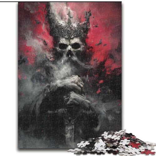 Puzzle für Teenager, 1000-teiliges Puzzle, Fantasy King, hilft dem Gehirn, süchtig machendes Spielzeug zu trainieren, um Geduld zu fördern, perfekte Dekoration (Größe 50x75cm) von MGQWPZDBD