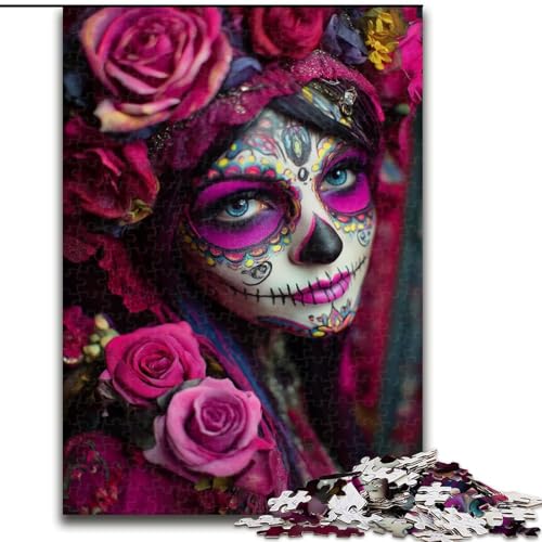 Puzzle für Teenager, 1000-teiliges Puzzle, Skelettkunst, hilft dem Gehirn, süchtig machendes Spielzeug zu trainieren, um Geduld zu fördern, perfekte Dekoration (Größe 50x75cm) von MGQWPZDBD