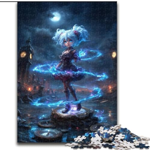 Puzzle für Teenager, 1000-teiliges Puzzle Mysteriöses Elfenmädchen, hilft dem Gehirn, süchtig machendes Spielzeug zu trainieren, um Geduld zu fördern, perfekte Dekoration (Größe 26x38cm) von MGQWPZDBD