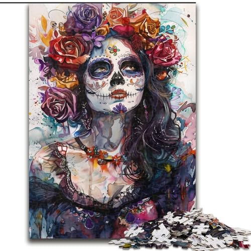 Puzzle für Teenager, Salsa-Tänzerin, geeignet für Kinder ab 14 Jahren, Heimdekoration, Geschenk für die ganze Familie (Größe 50x75cm) von MGQWPZDBD