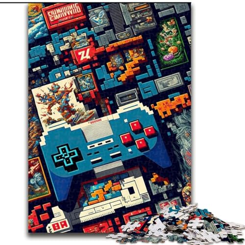 Puzzle mit 1000 Teilen für Erwachsene, Gamer-Lebenspuzzle, anspruchsvolles Denkspiel, Familienaktivität, Heimdekoration, (Größe: 26x38cm) von MGQWPZDBD