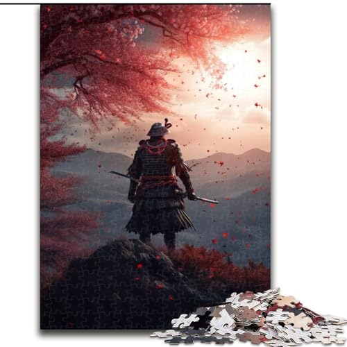 Puzzle mit 1000 Teilen für Erwachsene, Samurai in den Bergen, anspruchsvolles Denkspiel, Familienaktivität, Heimdekoration, (Größe: 26x38cm) von MGQWPZDBD