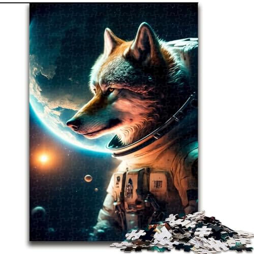 Puzzle mit 1000 Teilen für Erwachsene, Wolf-Puzzle, anspruchsvolles Denkspiel, Familienaktivität, Heimdekoration, (Größe: 26x38cm) von MGQWPZDBD