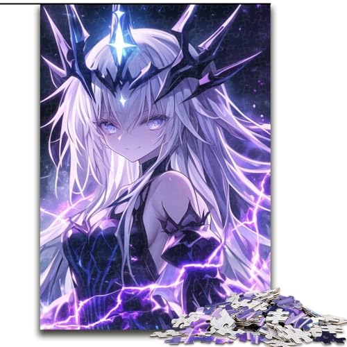 Puzzle mit 1000 Teilen für Teenager, Anime-Dämonenmädchen, Stressabbau, schwierige Herausforderung, Wichtelgeschenke für Kinder ab 14 Jahren (Größe 26x38cm) von MGQWPZDBD
