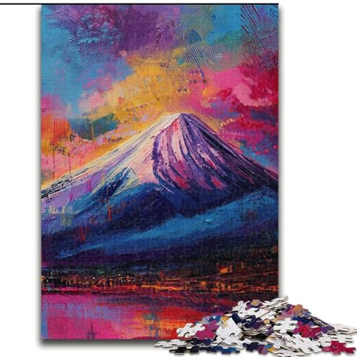 Puzzles für Erwachsene und Jugendliche,1000-teiliges Puzzle,Ölgemälde des Fuji,hilft dem Gehirn,süchtig machendes Spielzeug zu trainieren,um Geduld zu fördern und das Gedächtnis zu verbessern 26x38cm Puzzles für Erwachsene und Jugendliche,1000-teiliges Puzzle,Ölgemälde des Fuji,hilft dem Gehirn,süchtig machendes Spielzeug zu trainieren,um Geduld zu fördern und das Gedächtnis zu verbessern 26x38cm von MGQWPZDBD