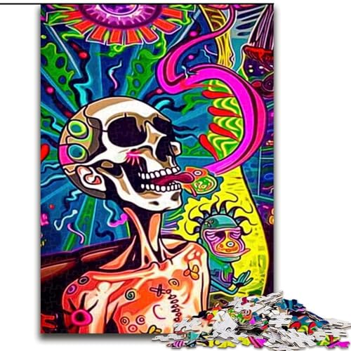Puzzles für Erwachsene und Jugendliche,1000-teiliges Puzzle,Psychedelischer Totenkopf,hilft dem Gehirn,süchtig machendes Spielzeug zu trainieren,um Geduld zu fördern und das Gedächtnis zu verbessern Puzzles für Erwachsene und Jugendliche,1000-teiliges Puzzle,Psychedelischer Totenkopf,hilft dem Gehirn,süchtig machendes Spielzeug zu trainieren,um Geduld zu fördern und das Gedächtnis zu verbessern von MGQWPZDBD