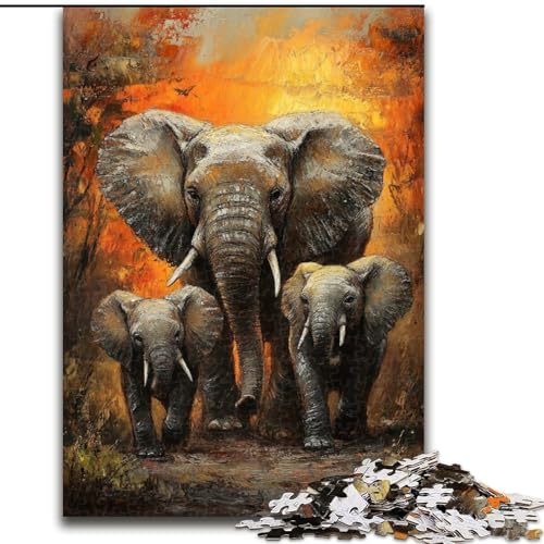 Puzzles für Erwachsene und Jugendliche,1000-teiliges Puzzle mit afrikanischem Tierelefant,hilft dem Gehirn,süchtig machendes Spielzeug zu trainieren,um Geduld zu fördern und das Gedächtnis Puzzles für Erwachsene und Jugendliche,1000-teiliges Puzzle mit afrikanischem Tierelefant,hilft dem Gehirn,süchtig machendes Spielzeug zu trainieren,um Geduld zu fördern und das Gedächtnis von MGQWPZDBD