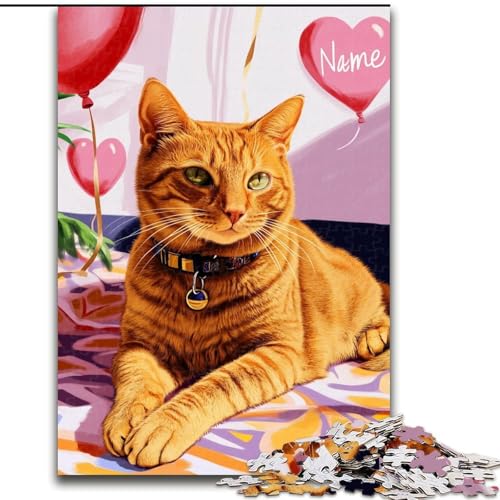 Puzzles für Teenager, 1000 Teile, Katze auf dem Sofa, Dekomprimierendes intellektuelles Lernspielzeug, Geburtstagsgeschenk, Geschenke, Wandkunst (Größe 26x38cm) von MGQWPZDBD