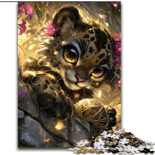 Puzzles für Teenager, 1000 Teile, Teufelskätzchen, Dekomprimierendes intellektuelles Lernspielzeug, Geburtstagsgeschenk, Geschenke, Wandkunst (Größe 50x75cm) von MGQWPZDBD