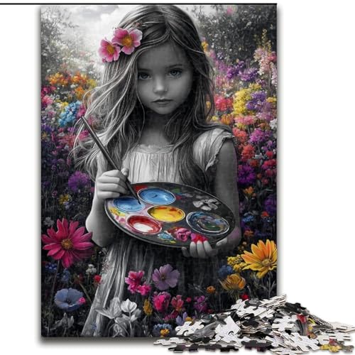Puzzles für Teenager, 1000 Teile, Zeichnen für kleine Mädchen, Lernspielzeug, Familienspiele, einzigartige Geburtstags- und Geschenkideen (Größe 50x75cm) von MGQWPZDBD
