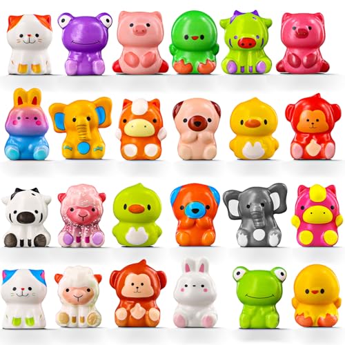 24 Stück Tier-Partyspielzeug, Stressabbau-Fidget-Spielzeug für Kinder, Goodie-Tütenfüller, Klassenzimmerpreise, Geburtstagsgeschenke für Jungen und Mädchen, Stressabbau-Fidget-Spielzeug (24 24 Stück Tier-Partyspielzeug, Stressabbau-Fidget-Spielzeug für Kinder, Goodie-Tütenfüller, Klassenzimmerpreise, Geburtstagsgeschenke für Jungen und Mädchen, Stressabbau-Fidget-Spielzeug (24 von MGparty