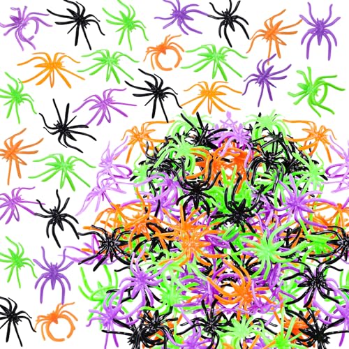 MGparty Bunte Spinnenringe für Kinder, Partyzubehör, 400 Stück, Kunststoff-Spinnenringe, Großpackung für Kinder-Kostüm-Zubehör und Halloween-Party-Dekorationen, Kunststoff, ohne Edelstein MGparty Bunte Spinnenringe für Kinder, Partyzubehör, 400 Stück, Kunststoff-Spinnenringe, Großpackung für Kinder-Kostüm-Zubehör und Halloween-Party-Dekorationen, Kunststoff, ohne Edelstein von MGparty