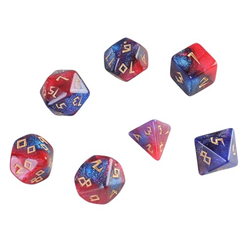7pcs Polyedrische Würfel Acryl Acryl Vielseitige Gemischte Farben Rollenspiel Spiel Spieler Für Tafelspielspieler Einfach Zu Bedienen 7pcs Polyedrische Würfel Acryl Acryl Vielseitige Gemischte Farben Rollenspiel Spiel Spieler Für Tafelspielspieler Einfach Zu Bedienen von MHADBKH