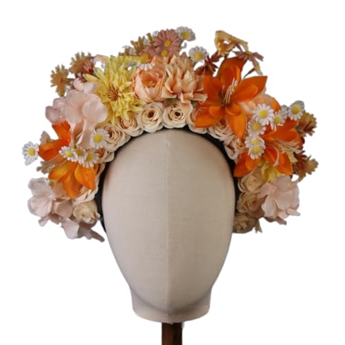 Doppelseitige Blumenkronen für Frauen und Mädchen, Girlanden, Prinzessinnenkranz, Blumen-Stirnband, Braut-Kopfschmuck, Hochzeits-Haarschmuck Doppelseitige Blumenkronen für Frauen und Mädchen, Girlanden, Prinzessinnenkranz, Blumen-Stirnband, Braut-Kopfschmuck, Hochzeits-Haarschmuck von MHADBKH
