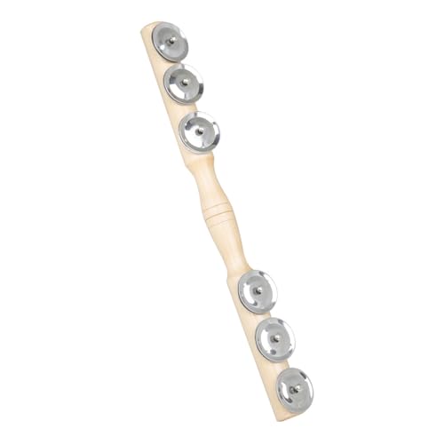 Leichte Geraden Tambourin Handglocken Shaker Rassle Single Row Handheld Musikinstrument Spielzeug Leichte Geraden Tambourin Handglocken Shaker Rassle Single Row Handheld Musikinstrument Spielzeug von MHADBKH