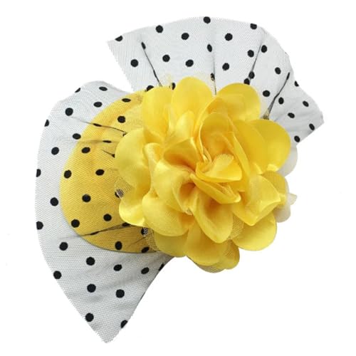 MHADBKH 1920er Jahre Filzhut Garn Haarnadeln Braut Haarspange Garn Hut Kopfschmuck Haarspange für Halloween Cosplay Party von MHADBKH