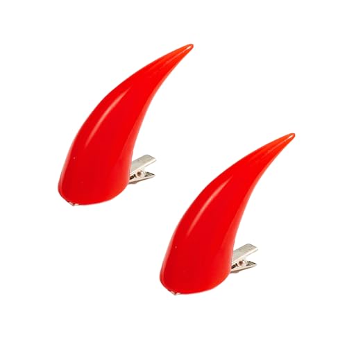 MHADBKH 1Pair Devil Horn Haarclip Für Cosplay Party Halloween Kostüm Hörner Haarnadel Verknüpfen Kopfstücke Maskeraden Kopfbedeckung von MHADBKH