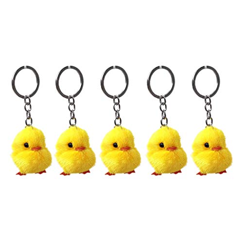 MHADBKH 5 Stück Mode Küken Schlüsselanhänger Dekoration Ostern Schlüsselanhänger Auto Schlüsselanhänger Pelzige gelbe Ente Schlüsselanhänger MHADBKH 5 Stück Mode Küken Schlüsselanhänger Dekoration Ostern Schlüsselanhänger Auto Schlüsselanhänger Pelzige gelbe Ente Schlüsselanhänger von MHADBKH