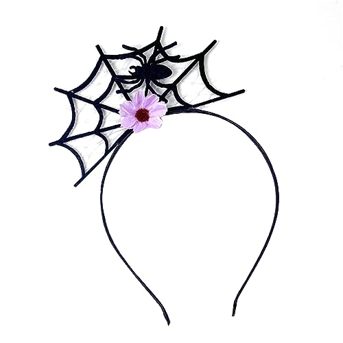 MHADBKH Araneid Haarreif für Kinder, Halloween-Dekoration, Themenpartys, dunkles Araneid-Haarband mit bunten Blumen MHADBKH Araneid Haarreif für Kinder, Halloween-Dekoration, Themenpartys, dunkles Araneid-Haarband mit bunten Blumen von MHADBKH
