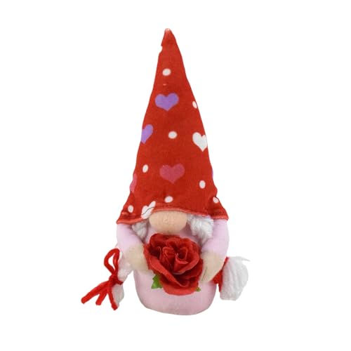 MHADBKH Charm Valentines Day Gnomes Plüsch Gnomes Dolls for Exchange Love Expression Geschenk Home Office Accessoires von MHADBKH