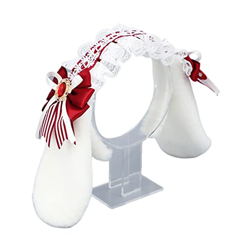 MHADBKH Elegante Falten Spitzen Bogenknotenform Haar Hoop Süß Aufnehmen Fotohalter Halloween Party Kostüm Kopfbedeckung Für Teenager von MHADBKH