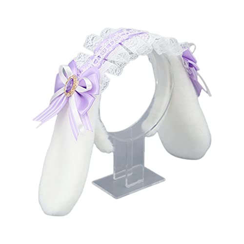 MHADBKH Elegante Falten Spitzen Bogenknotenform Haar Hoop Süß Aufnehmen Fotohalter Halloween Party Kostüm Kopfbedeckung Für Teenager von MHADBKH