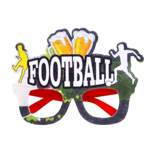 MHADBKH Fußball-Dekoration, Brille, Partybrille, europäisch, für europäische Spiele, Sportpartys, Fußball-Partys von MHADBKH