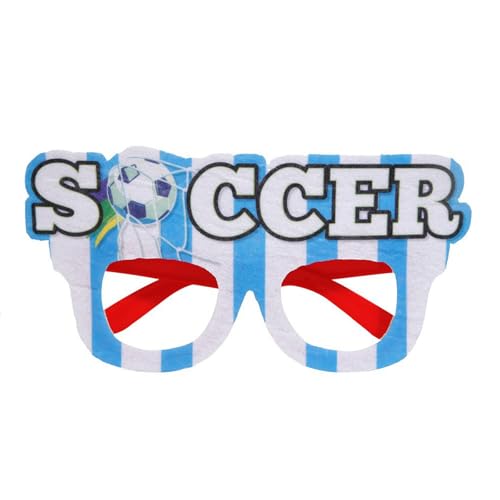 MHADBKH Fußball-Dekoration, Brille, Partybrille, europäisch, für europäische Spiele, Sportpartys, Fußball-Partys von MHADBKH