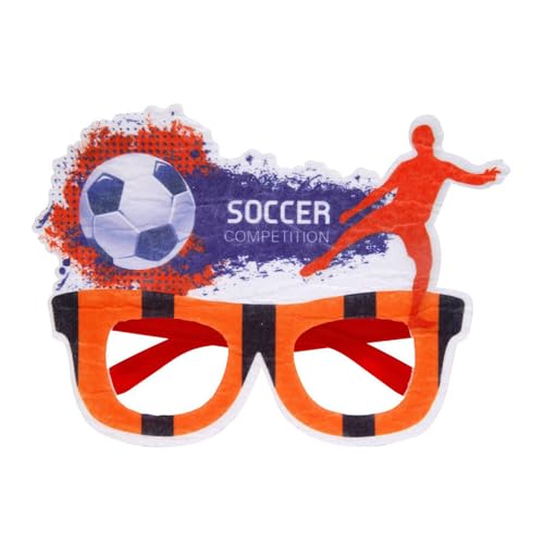MHADBKH Fußball-Dekoration, Brille, Partybrille, europäisch, für europäische Spiele, Sportpartys, Fußball-Partys von MHADBKH