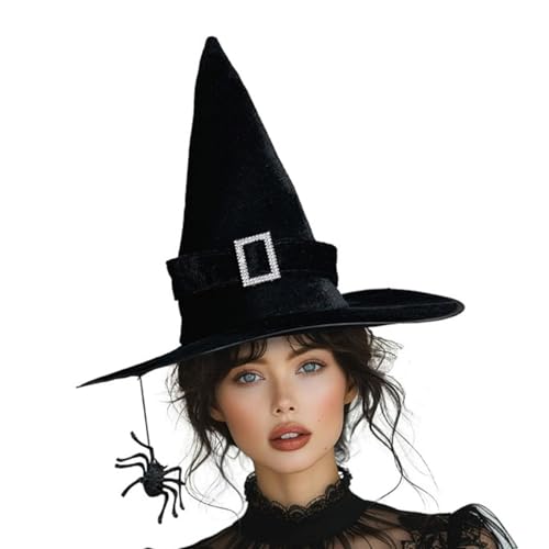 MHADBKH Halloween-Hut in Erwachsenengröße, magisches Thema, lange Hexe, bunte Hexe für Themenfotografie, magischer Hut MHADBKH Halloween-Hut in Erwachsenengröße, magisches Thema, lange Hexe, bunte Hexe für Themenfotografie, magischer Hut von MHADBKH
