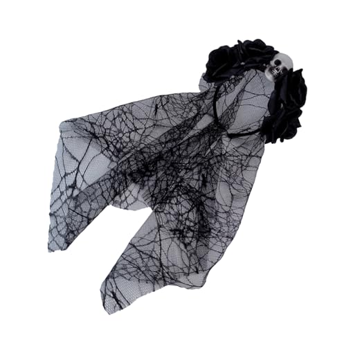MHADBKH Handgefertigtes Schädel Stirnband Mädchen Hexen Kopfbedeckung Schädel Dunkle Maskeraden Halloween Braut Witch Party Halloween Stirnbänder MHADBKH Handgefertigtes Schädel Stirnband Mädchen Hexen Kopfbedeckung Schädel Dunkle Maskeraden Halloween Braut Witch Party Halloween Stirnbänder von MHADBKH
