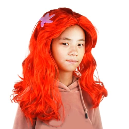 MHADBKH Kinder Meerjungfrauen Rot Prinzessin Perücken Kappen für Rollenspiele und Fantasy Spiele Spaß Halloween Kostüm Zubehör Foto Requisiten Geburtstag Party Zubehör Perücken MHADBKH Kinder Meerjungfrauen Rot Prinzessin Perücken Kappen für Rollenspiele und Fantasy Spiele Spaß Halloween Kostüm Zubehör Foto Requisiten Geburtstag Party Zubehör Perücken von MHADBKH