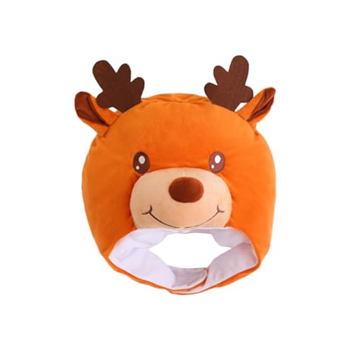MHADBKH Lustige Rentierkopf Plüsch Cartoon PP Baumwolle Ausgestopfte Kopfbedeckie Cosplay Party Foto Requisiten MHADBKH Lustige Rentierkopf Plüsch Cartoon PP Baumwolle Ausgestopfte Kopfbedeckie Cosplay Party Foto Requisiten von MHADBKH