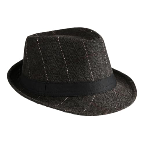 MHADBKH Retros Gentleman-Hut, Unisex, stilvoll, dekorativ, Kostüm, Karneval, für kaltes Wetter, modische Herrenmütze von MHADBKH