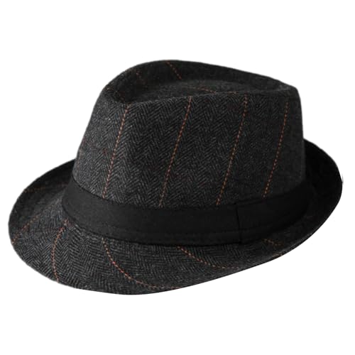 MHADBKH Retros Gentleman-Hut, Unisex, stilvoll, dekorativ, Kostüm, Karneval, für kaltes Wetter, modische Herrenmütze MHADBKH Retros Gentleman-Hut, Unisex, stilvoll, dekorativ, Kostüm, Karneval, für kaltes Wetter, modische Herrenmütze von MHADBKH