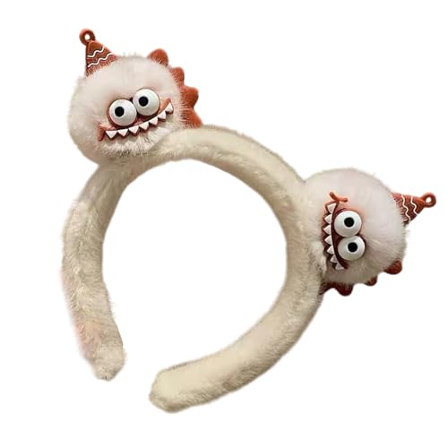 MHADBKH Schöner 3D Devil Stirnband Für Familienfeier Auf Plüschhaarhoop Frauen Gesichtswäsche Haarband Cosplay Fotografie Kopfbedeckung von MHADBKH