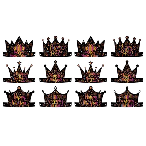MHADBKH Set Von 12 Frohes Neujahrsfeier Neujahrsparty Papierhut Leichte Gewicht Bequeme Kleidung Für Neujahrsfeierdekoration MHADBKH Set Von 12 Frohes Neujahrsfeier Neujahrsparty Papierhut Leichte Gewicht Bequeme Kleidung Für Neujahrsfeierdekoration von MHADBKH