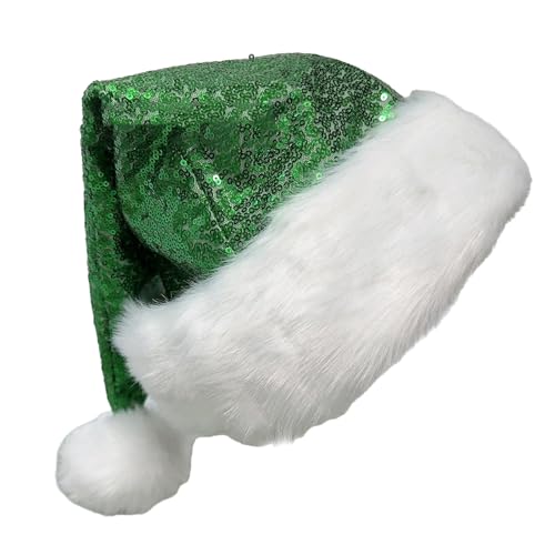 MHADBKH Sparkling Pailletten Weihnachtskostümhut Pailletten Hat Weihnachtsdekoration Santa Kostümhut Für Frauen Kinder Mädchen MHADBKH Sparkling Pailletten Weihnachtskostümhut Pailletten Hat Weihnachtsdekoration Santa Kostümhut Für Frauen Kinder Mädchen von MHADBKH