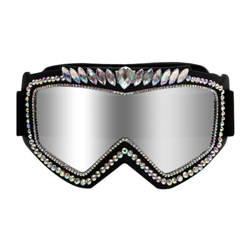 MHADBKH Stilvolle Festival-Sonnenbrille mit Strasssteinen, Dekoration, Brille für Musik-Festivals, Outdoor-Party-Brillen von MHADBKH