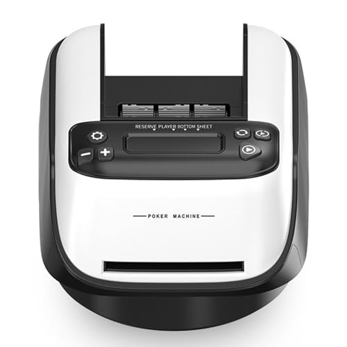 MHADBKH Wiederaufladbare Kartenmischung, 360 Grad, automatischer Misch- und Verteiler, Spielkarten und Händler, automatische Misch- und Dealing-Maschine, elektrisch und Händler von MHADBKH