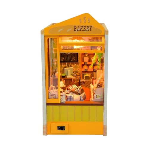 Wood Bakery Shop Modell Puppenhäuser mit Licht Einzigartiges Handwerk Bauen Sie Ihr eigenes Geschäft Miniatur Handwerk Puppenhäuser mit LED Wood Bakery Shop Modell Puppenhäuser mit Licht Einzigartiges Handwerk Bauen Sie Ihr eigenes Geschäft Miniatur Handwerk Puppenhäuser mit LED von MHADBKH