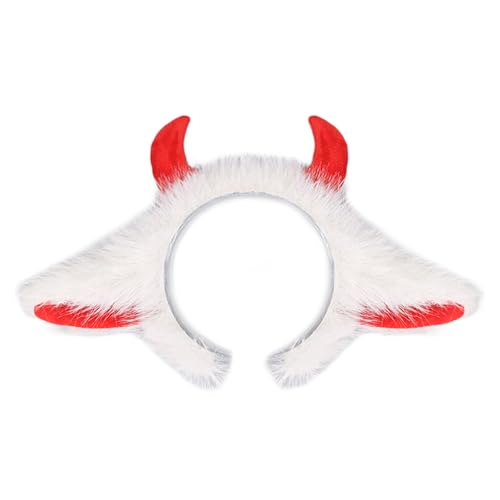 Yaks Ohren- und Schwanz-Set mit Stirnband, Tier-Cosplay-Kostüm, Zubehör für Halloween-Party, Verkleidung, Yak-Stirnband mit Kit Yaks Ohren- und Schwanz-Set mit Stirnband, Tier-Cosplay-Kostüm, Zubehör für Halloween-Party, Verkleidung, Yak-Stirnband mit Kit von MHADBKH