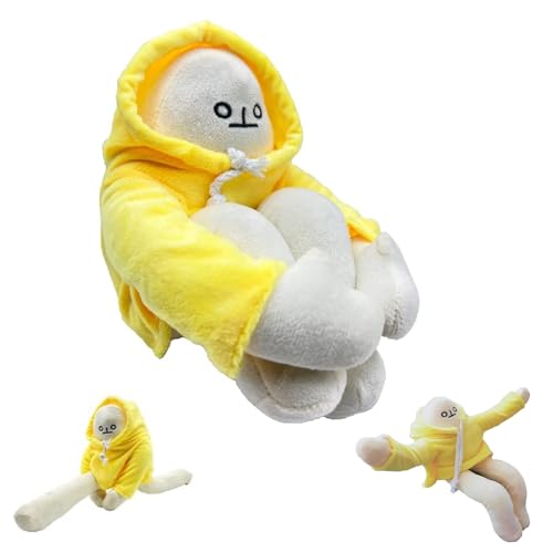 MHDUYEG Midlife Crisis Bob Midlife Crisis Bob Plush Midlife Crisis Bob Plüsch-Bananenspielzeug mit Magnet Plüsch Banane Spielzeug Banane Puppe Plush Decompression Toy von MHDUYEG