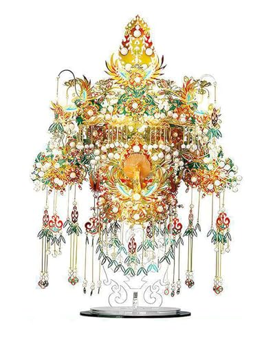 3D-Metall Puzzle 3D-Modellbausatz Aus Metall Für Selbermachen, Traditionelle Chinesische Hochzeitskollektion Im Chinesischen Stil(Garuda Crown) von MHYESA