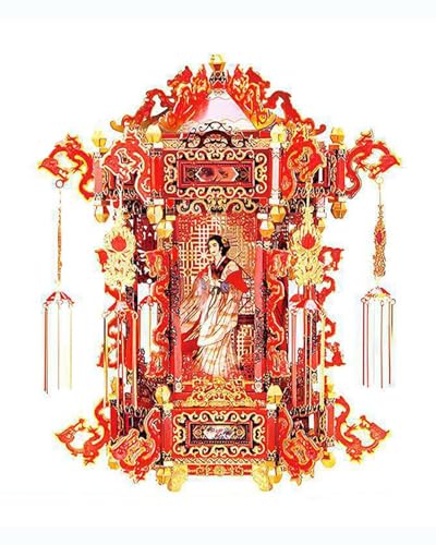3D-Metall Puzzle 3D-Modellbausatz Aus Metall Für Selbermachen, Traditionelle Chinesische Hochzeitskollektion Im Chinesischen Stil(Palace Lantern) von MHYESA