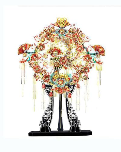 3D-Metall Puzzle 3D-Modellbausatz Aus Metall Für Selbermachen, Traditionelle Chinesische Hochzeitskollektion Im Chinesischen Stil(Wedding Fan) von MHYESA